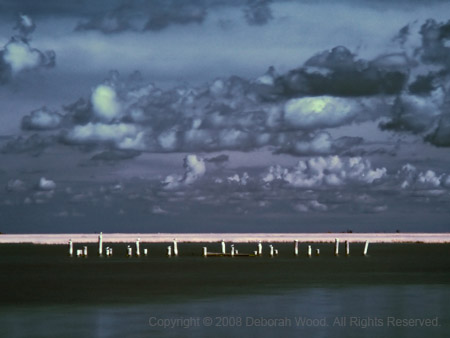 On pier posts