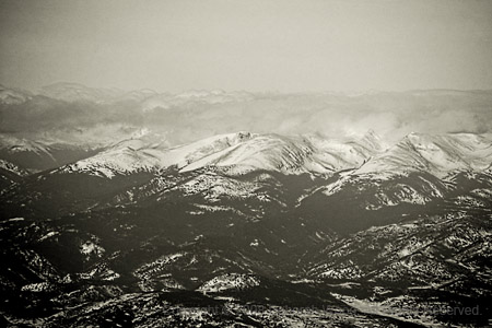 Clouds on the mountains