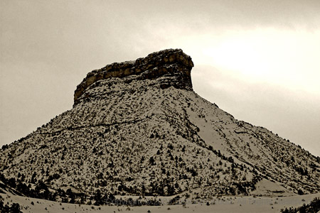 Snow on Mesa Verde