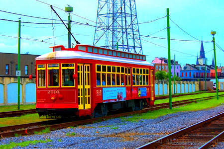 Riverfront Streetcar to French Market