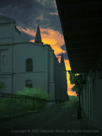 Spires at sunset
